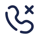 Call Cancel Rounded SVG Icon